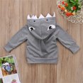 thumbnail image 4 of Inevnen Baby Boys Shark Pullover Hoodie with 3D Fin Kids Toddler Sweatshirt Tops, 4 of 8