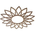 thumbnail image 2 of Ekena Millwork 28"OD x 9 3/4"ID x 3/8"T Daisy Wood Fretwork Pierced Ceiling Medallion, Walnut, 2 of 3
