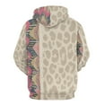 thumbnail image 5 of Beige Leopard Tribal Border Design Oversized Hoodies For Men Teen Pullover With Pocket Mens Pullover Hoodie Sweatshirt S-5XL, 5 of 6