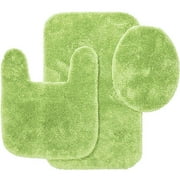 Better Homes and Gardens 3 Piece Bath Rug Set, Green