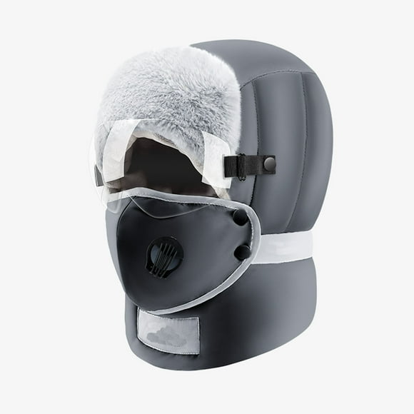 Winter Ski Hat for Men and Women with Thermal Goggles Insulated Down for Outdoor Windproof Cold Weather Activities