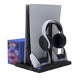 thumbnail image 2 of PS5 6-in-1 Multifunctional Cooling Stand & Charging Dock - Dual Controller Charger, Headphone Hanger & Game Disc Rack for Disc & Digital Editions | PS5 Accessories, 2 of 6