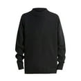 thumbnail image 2 of BONIXOOM Fall Sweaters Baggy Fit Sweater Pullover Casual Turtleneck Sweater Men Black L(US:8), 2 of 3