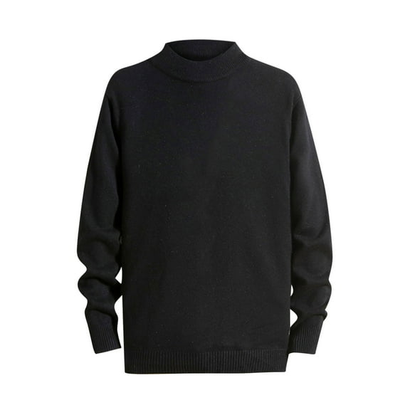 qucoqpe Men's Crew Neck Sweater Slim Fit Lightweight Sweatshirts Knitted Pullover for Casual Or Dressy Wear
