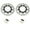 Black, variant on Front Brake Discs Rotors Pads For YAMAHA FZ6 2004-2007 FZ6 Fazer 04-07 XJ6 Diversion F N S 2009-2015