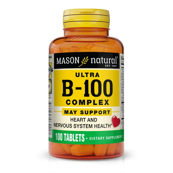 Mason Natural Ultra B-100 Complex - Healthy Heart, Immune, Energy
