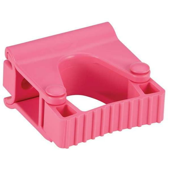 Vikan Tool Wall Bracket,3 1/4 in L,Pink 10131