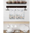 thumbnail image 3 of Blue Beige Coastal Kitchen Dish Towels for Drying Dishes Set of 2, Beach Starfish Summer Eucalyptus Retro Waffle Weave Microfiber Hand Tea Bathroom Towels Quick Dry & Absorbent Towel 15.7x23.6, 3 of 7