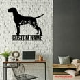 thumbnail image 4 of Craftnamesign Custom FLoral Dalmatians Metal Wall Art, Personalized Flower Dog Lover Name Sign, 4 of 5