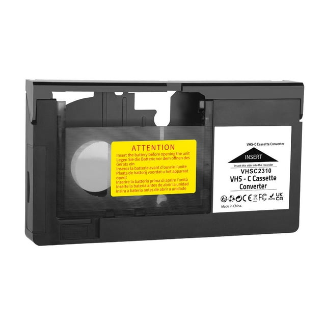 pitrice Adaptateur de Cassette VHS C Convertisseur Professionnel Cassette VHS Motorisée