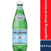 S.Pellegrino Sparkling Natural Mineral Water, 500ml (16.9 fl oz), Single Bottle (Refrigerated)