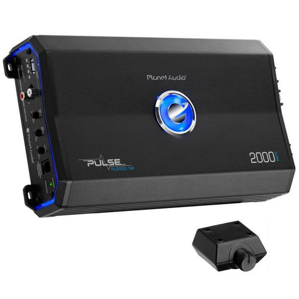 Planet Audio PL2000.1M 2000-Watt Monoblock A/B Car Audio Amplifier with