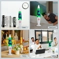 thumbnail image 4 of Fisca Electric 13 Inche Silver Volcano Lavas Lamps Lights with Green Wax in Blue Liquid, Metal Base and Cap, 4 of 7