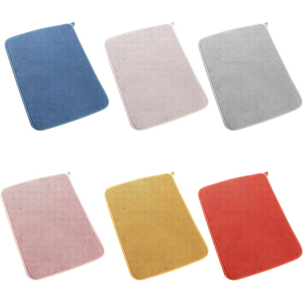 Tapete de secado reutilizable, resistente al calor, antideslizante, absorbente, para mesa, escurridor, herramienta de cocina para comedor.