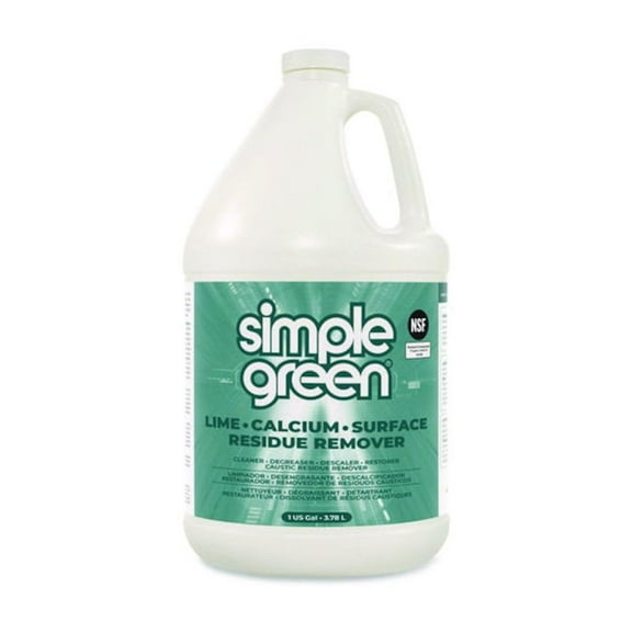 simple green Lime Calcium Surface Residue Remover, 1 gal Bottle, 6/Carton
