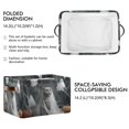 thumbnail image 2 of Foldable Storage Basket,Canvas Fabric Foldable Storage Bins with Handles Open Home Storage Bins Boxes for Toy Book Shelf Closet Baskets Cat Dressed in White Gauze, 2 of 8