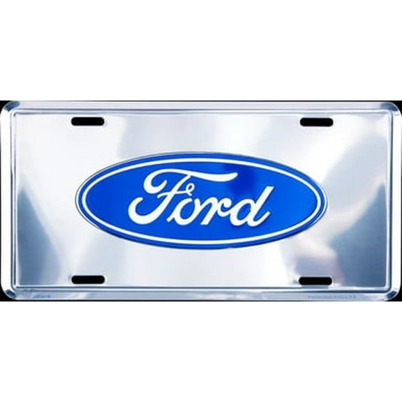 Hangtime Ford Logo in Blue 6x12 Super Stock License Plate
