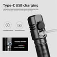 thumbnail image 3 of 10000 Lumens Mini LED Flashlight XHP50 USB Rechargeable Built-in Battery 3 Light Modes Portable Torc, 3 of 5