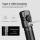 thumbnail image 3 of 10000 Lumens Mini LED Flashlight XHP50 USB Rechargeable Built-in Battery 3 Light Modes Portable Torc, 3 of 5