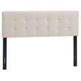 thumbnail image 1 of Gymax Full/Queen Size Headboard Linen Fabric Upholstered Button Tufted Solid Wood Leg, 1 of 10