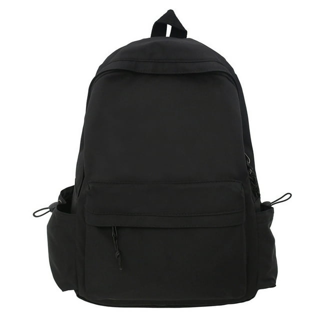 Mochila escolar negra, impermeable, informal, ligera, de viaje, para hombres, mujeres, para la universidad, la escuela secundaria, para niños, niñas y adolescentes.