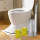 thumbnail image 5 of Juego de cepillos de baño desechables, suministros de limpieza de inodoro eficientes montados en la pared con Gris 12 cabezas amarillas, 5 of 9