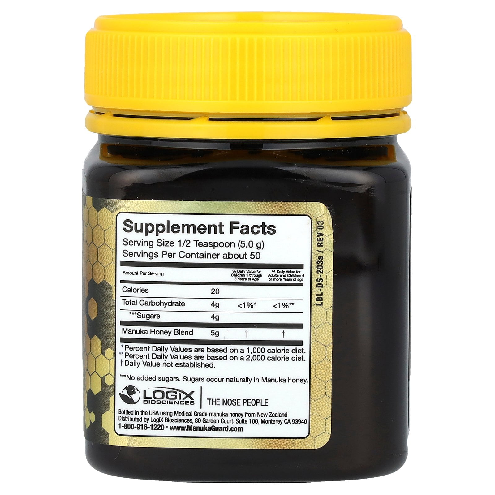 Manukaguard All in One Premium Medical Grade Manuka Honey - For Digestive & Immune System Support, 8.8 oz