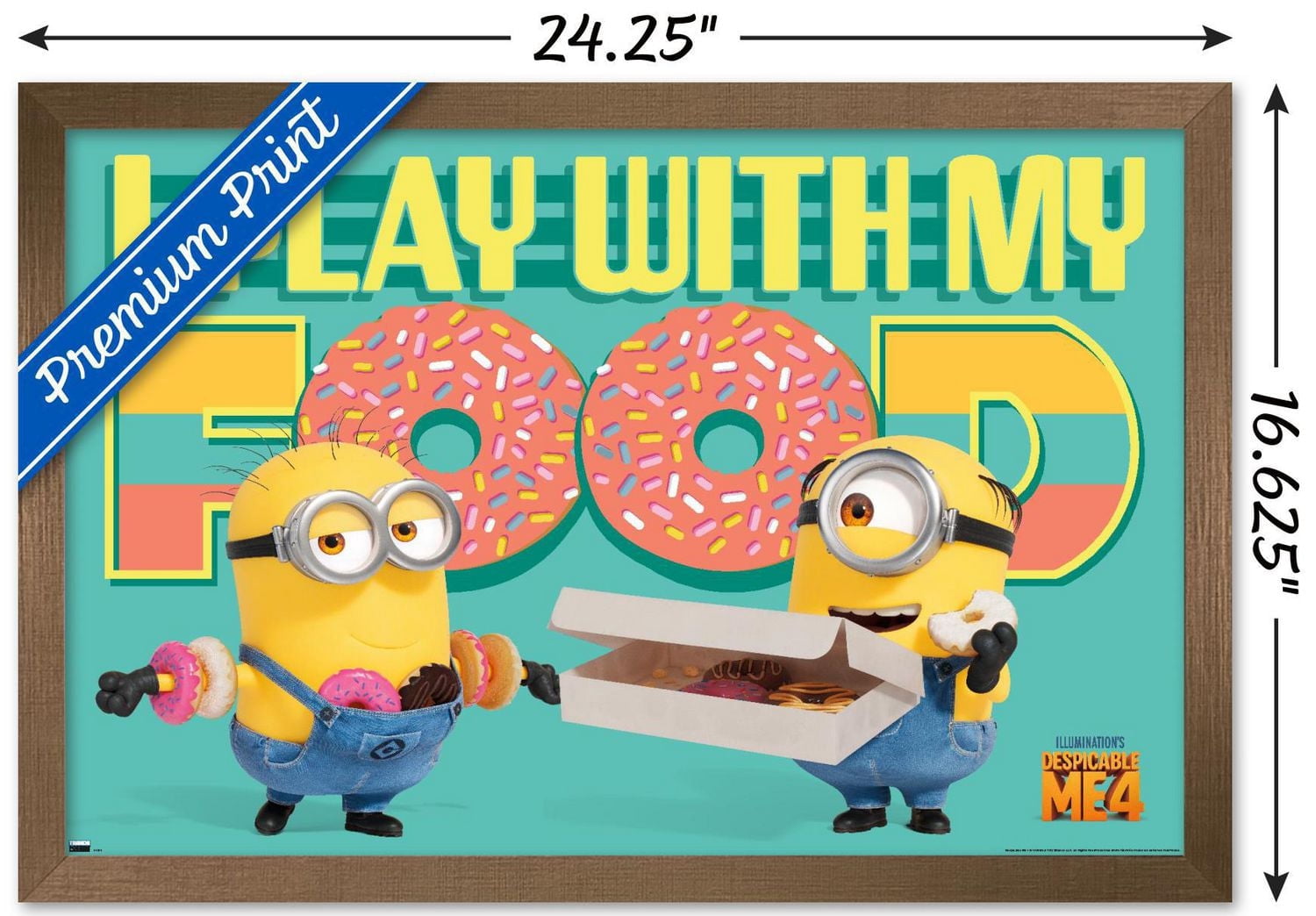 Illumination Despicable Me 4 - Donuts Wall Poster with Pushpins, 22.375" x 34"