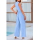 thumbnail image 2 of Mono Enterizo PRETTYGARDEN Azul Claro XL Sin Mangas, 2 of 8