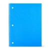 Pen + Gear Poly 1-Subject Notebook Set, 10.5" x 8", Assorted Colors, 80 Sheets Each, 4 Count
