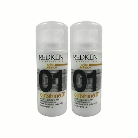 Red ken Outshine 01 Anti-frizz Polishing Milk 3.4 Oz. Set of 2