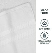 Mainstays Performance Cotton Bath Sheet, Oversized Super Soft Quick Dry Fade Resistant, Solid White