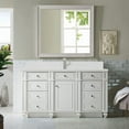 thumbnail image 4 of James Martin Vanities 157-V60s-1Wz Bristol 60" Single Basin Walnut Wood Vanity Set - White, 4 of 4