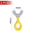 thumbnail image 2 of Soft Silicone Training U Shaped Toothbrush - U Shaped Toothbrush Kids, 2 of 5