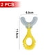 thumbnail image 2 of Cepillo de dientes de silicona suave con forma de U para niños - Cepillo de dientes con forma de U para niños, 2 of 5