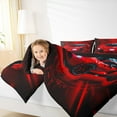thumbnail image 4 of Homewish Cartoon Red Automobile Bedding Comforter Set for Boys, Modern Extreme Sport Twin Comforter Sets, Futuristic Race Car Reversible Bedding Set, Microfiber Bedroom Decor, 2 Pieces, 4 of 8