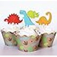 thumbnail image 3 of 24 Dinosaur Cupcake Toppers + 24 Wrappers - Red Fox Tail, 3 of 4