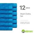 thumbnail image 6 of Weidemans 100% Cotton Washcloths 12 Pieces Towel Set | Fingertip Washcloth 13" X 13" | Towels for Bathroom, Hand, Kitchen, Cleaning | Machine Washable high Absorbency Bathroom Face Towels | Petrol, 6 of 13