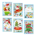 thumbnail image 4 of 6 uds ventana de Navidad se aferra pegatinas de ventana de Papá Noel suministros DIY calcomanía de Navidad Estilo B Yuyangstore Se aferra a la ventana, 4 of 8