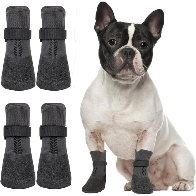 Dog Socks for Hot Pavement & Hardwood Floors, AntiSlip Dog Paw