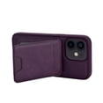 thumbnail image 4 of Leather Wallet Phone Cases Compatible with iPhone 12 Case with Card Holder for Men/Women  2 in 1 Detachable Back Cover,Magnetic PU Leather RFID Blocking Flip Kickstand Credit Slots,Darkpurple, 4 of 8