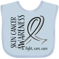 thumbnail image 3 of Inktastic Skin Cancer Awareness- Fight, care, cure Boys or Girls Baby Bib, 3 of 4