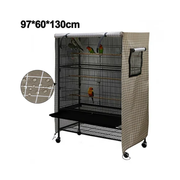 Funda para jaula de pájaros Desiderio, impermeable, funda grande para jaula de pájaros, funda lavable para jaula de loros, funda nocturna resistente al viento y al polvo para jaula de loros
