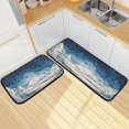 thumbnail image 7 of 2-Piece Kitchen Rugs Set Non-Slip Mats Carpet Floor for Kitchen, Bathroom (19.7"x27.6" & 19.7"x47.2") Winter Fairyland Scene, 7 of 7