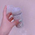 thumbnail image 1 of 100ML Rhinestone Cosmetics Dispenser Bottle Press On Makeup Removal Moisture Box Portable Travel Emulsion Toner Sparkling Storage Bottle, 1 of 4