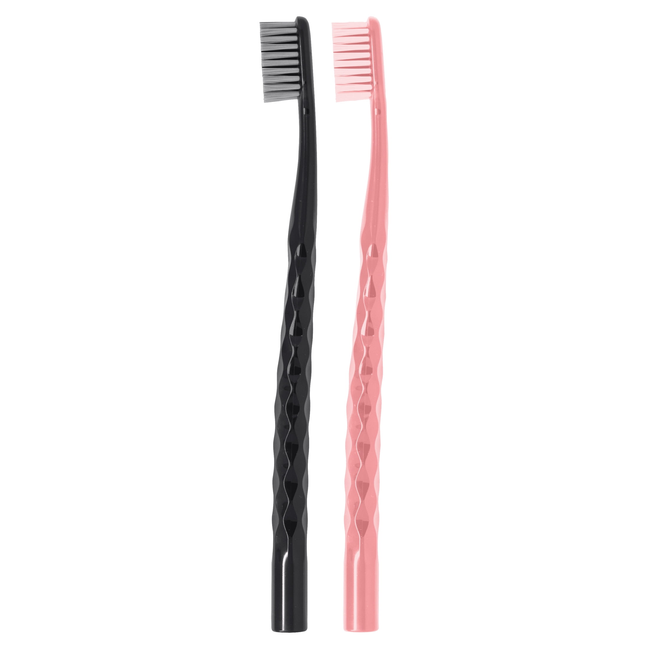 Oral-B Toothbrush Pro Whitening Brilliance, Extra Soft, Black and Coral, 2 Count