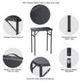 thumbnail image 3 of Mesa de camping JiGiU plegable de aluminio, 60 x 40 cm, 3 alturas, 3 of 8