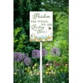thumbnail image 3 of Eveokoki 8x12 Inch Pardon The Weeds,We Are Feeding The Bees Aluminum Lawn Sign Stand Yard Sign With Metal Stakes Kit Outside Garden Grass Farm Signs Outdoor Decorations, 3 of 6