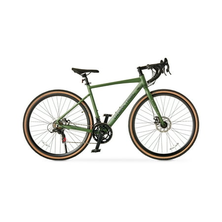 ozark trail 700c g.1 explorer drop bar gravel bike, small frame, fits riders 5'1\" - 5'5\", green, adult, unisex yr