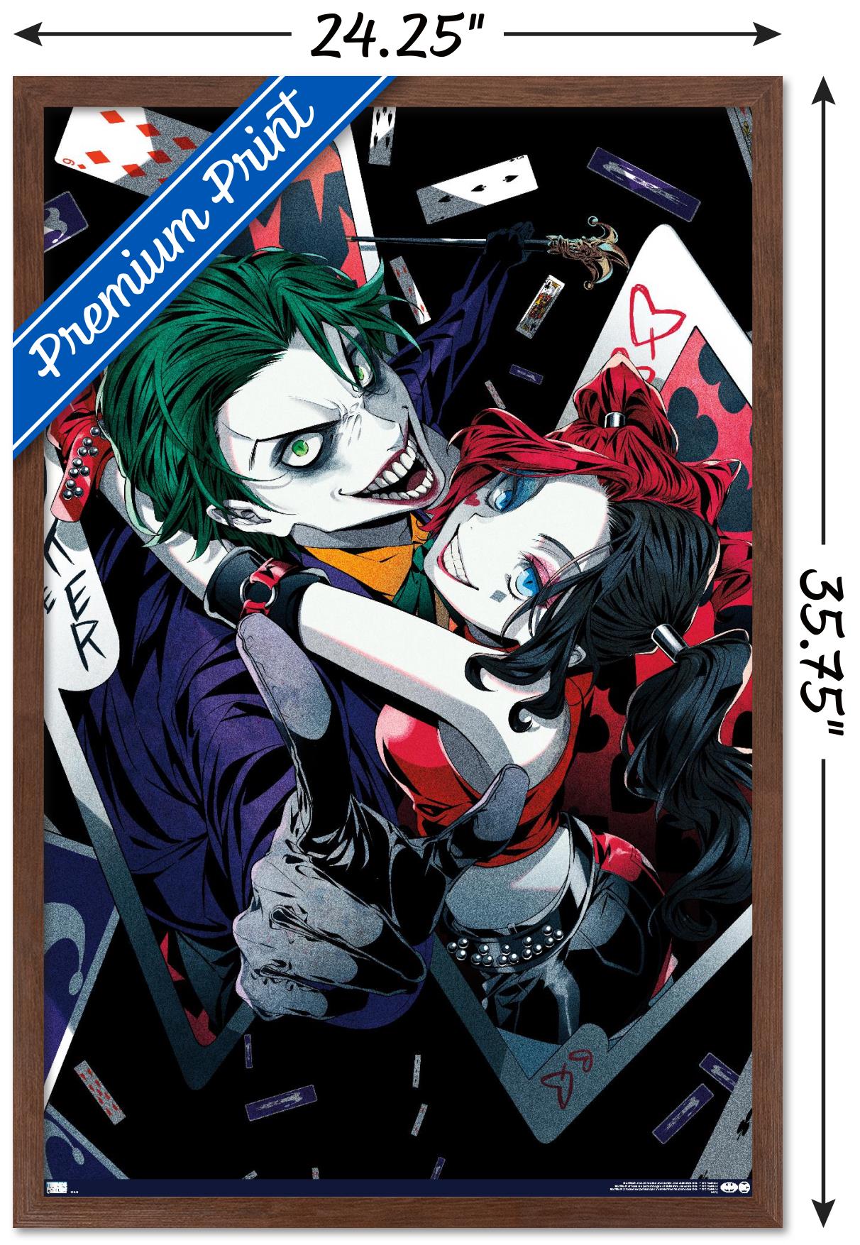 DC Comics - Harley Quinn Anime - Joker Hug 24.25 in x 35.75 in Framed Poster, by Trends International